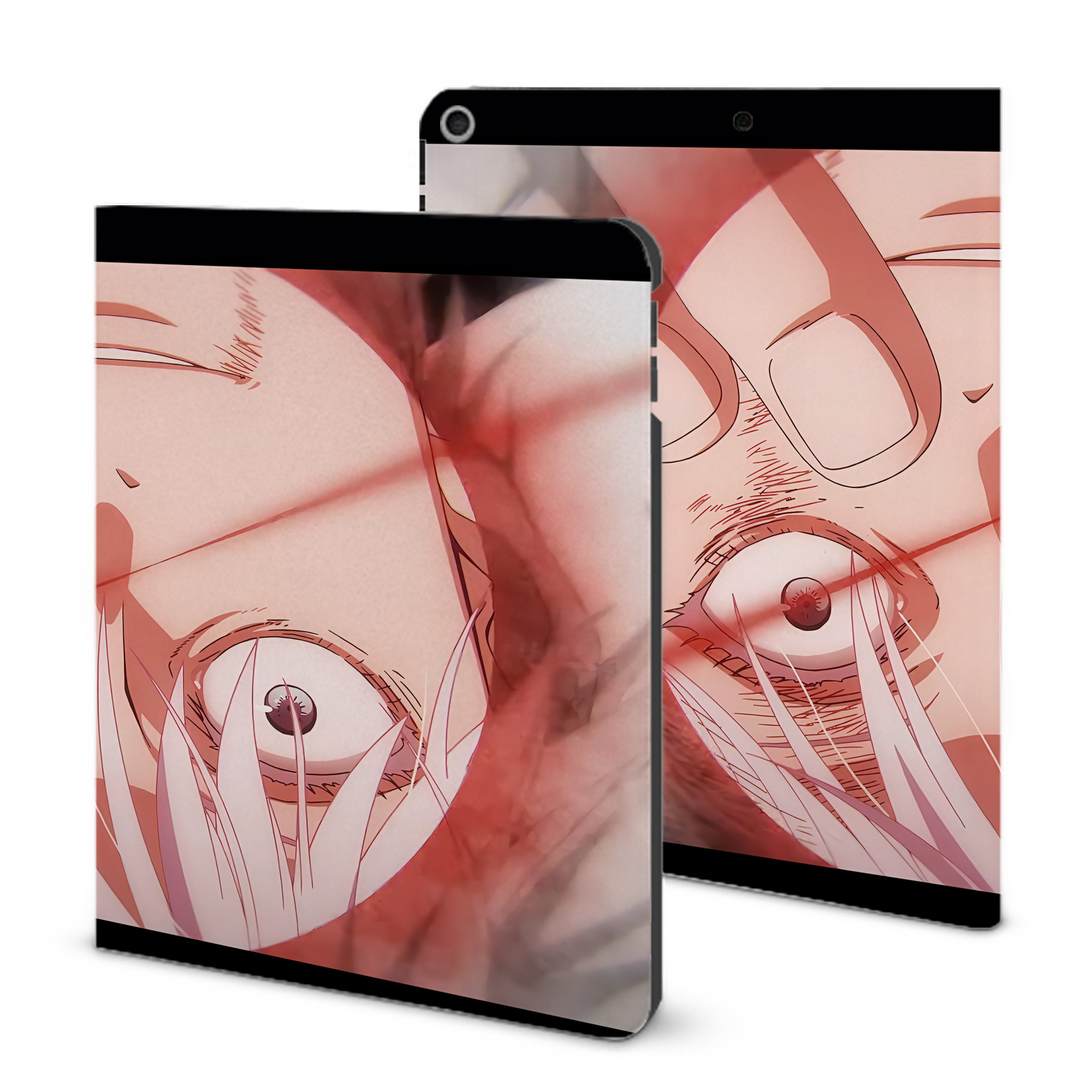 （画像用） 呪術廻戦 Jujutsu Kaisen IPad ケース ブック型 PUレザー TPU 耐衝撃 軽量 薄型 ペン収納なし 全面保護 IPad 各モデル対応